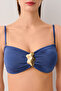 Strapless Bikini Top with Stary Accessories - 3