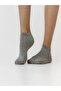 12 Pairs Women Gray Bamboo Invisible Sneaker Sneaker Socks - 7
