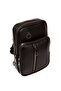 Men's Black Leather Mechanism Wallet and Daily Shoulder Bag - 4