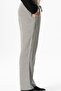 Elastic Waist Double Pocket Striped Muslin Summer Trousers Striped Black Çzglsyh - 3