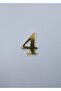 Brass Number 4cm Nail No:4