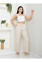 Slim Denim Linen Fabric Women's Pants - 3