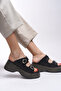 Victihne Women's Slippers 001291   Black - 5