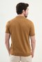Striped Slim Fit Polo Neck Men's Knitwear T-Shirt Camel - 11529.25Y - 3