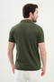Striped Slim Fit Apaç Collar Men's Knitwear T-Shirt Khaki - 11534.25Y - 3
