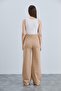 IŞIL 4510-Basenden Wide Leg Maternity Two String Combed Cotton Trousers - 7