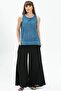Sleeveless Poplin Zeyno Summer Blouse Indigo Indg