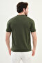 Patterned Slim Fit Crew Neck Men's Knitwear T-Shirt Khaki - 11535.25Y - 3