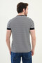 Striped Slim Fit Crew Neck Men's T-Shirt Navy Blue - 36848.25Y - 3