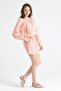 Pearl Laced Summer Muslin Shorts Powder Pdr - 4