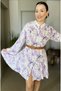 Tiril Tiril Soft Texture Floral Print Belted Waist Shirt Dress - 7