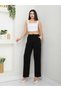Slim Denim Linen Fabric Women's Pants - 3