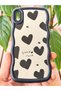 iPhone XS Max Case Mirror Heart Pattern Soft Edge Silicone Cover with Camera Protection - 2