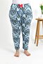 Women's Cotton Plus Size Bottom Pajamas 27558 Blue - 7