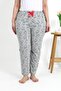 Women's Cotton Large Size Bottom Pajamas 27558 Gray - 7