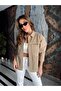 Women's Gabardine Mink Color Jacket 4S2045 - 5