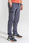 Men's Gray 4-Pocket Breathable Lycra Summer Outdoor Trousers - 2