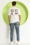 Men's Ps Printed Oversize T-Shirt Ecru - 5
