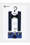 Navy Blue Children's Trouser Suspender Bow Tie Set 1-9 Years Eid Clothing Accessory