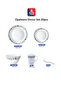 20 Pieces Opalware Dinner Set |Microwave, Dishwasher & Frezzer Safe | Blue Iris Dinnerware set - 3