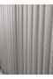 Florida Linen Look Champagne Color Bohemian Style Pompon 1/3 Fine Pliated Tulle Curtain Apm - 7