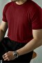 Bordo Örme Triko Tshirt