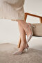 Pearl Embellished Daily Orthopedic Classic High-Heeled Shoes - 5