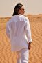 White Muslin Cotton Oversize Shirt - 5