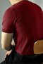 Bordo Örme Triko Tshirt - 5