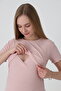 Short Sleeve Bottom Pajamas Printed Maternity and Maternity Pajamas Set Suitable for Breastfeeding - 5