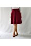 Burgundy Six Piece Woven Bell Skirt - 3