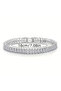 Silver Color Antiallergic Stylish Bijouterie Bracelet Embellished with Shiny Stones Modern and Elegant Design - 4