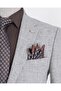 Italian Style Slim Fit Mono Collar Men's Single Jacket Gray T13348 - 5