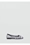 Mesh Animal Patterned Ballerinas - 2
