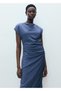 Straight Dress with Draped