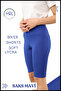Biker Shorts High Waist No Inner Show Stretchy Soft Lycra Soft Tbiker Basics Cobalt Blue - 5