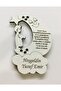 Wooden Baby Boy Magnet with Evil Eye Prayer 50 Pieces White Wooden G2F1X2P272C5