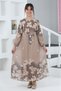 Girls' Floral Print Chiffon Dress – Long, Lined, Modest Dress