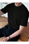 Dressify Women’S Fashion Men's Short Sleeve Crew Neck Knitwear T-Shirt - 4