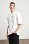   Unisex Printed Oversize T-Shirt - White - 2