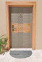 Modern Digital Gray Happy Smile Doormat - Door Front Mat - 3
