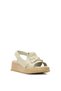 D25Ys-2780 Women's Genuine Leather Flat Sandals Green - 2