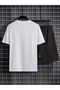 Cute Bear Printed Men's 2 Piece Casual Outfit Set, Short Sleeve T-Shirt & Shorts Outfits, - 2
