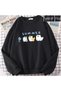 Hip Hop Harajuku Vintage Style Cats and Dogs Cute Black