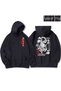 Hip Hop Harajuku Vintage Style Harajuku Dragon Funny Pattern Black