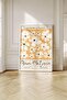Framed Matisse Orange Background White Flowers Premium Painting: Parisian Elegance and Botanical Breeze - 2
