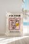 Framed Picasso Musée D'Orsay Minimalist Portrait Premium Painting: Parisian Chic and Art Signature - 2