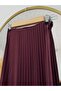 Berna Six Ruffled Pleated Skirt-Bn8639 Claret Red - 2