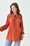 Mother's Bluz with Silk Cloth Embroidered