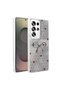 Samsung Galaxy S25 Ultra Compatible Case Figured Ponti Silicone Cover with Glossy Design Surface